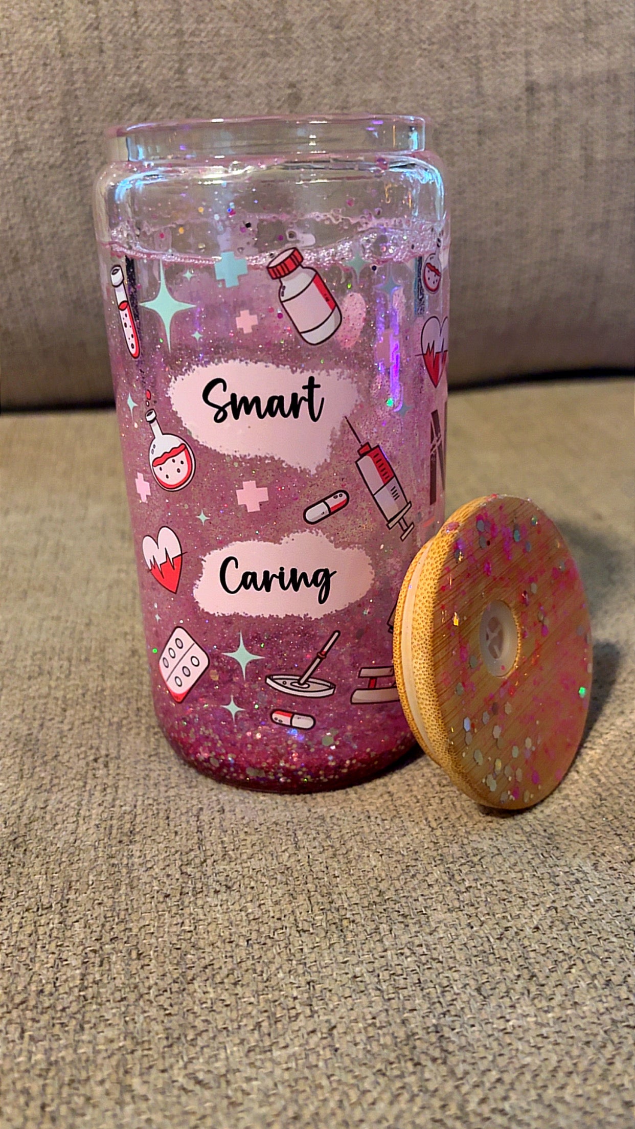 Nurse Snow Globle Tumbler