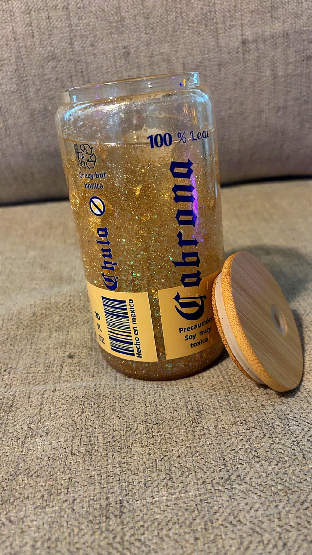 Gold Snow Globe Tumbler